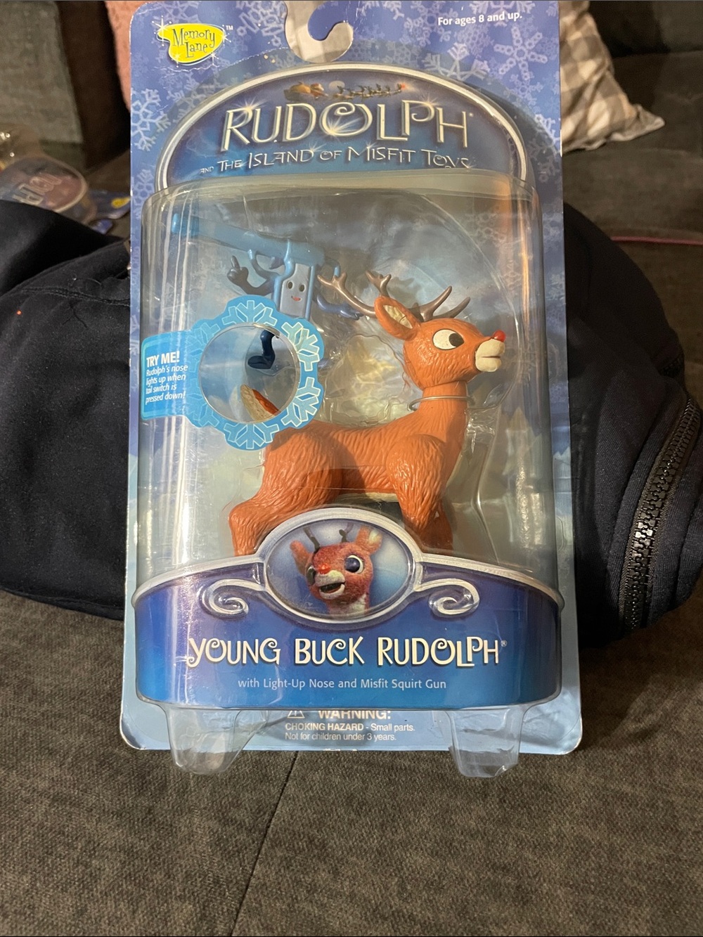 Rudolph Young Buck Action Figure – Orange Light-Up Nose